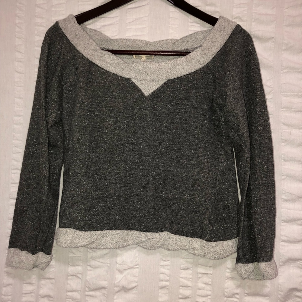 Kirra Cropped Scoop Neck Sweater